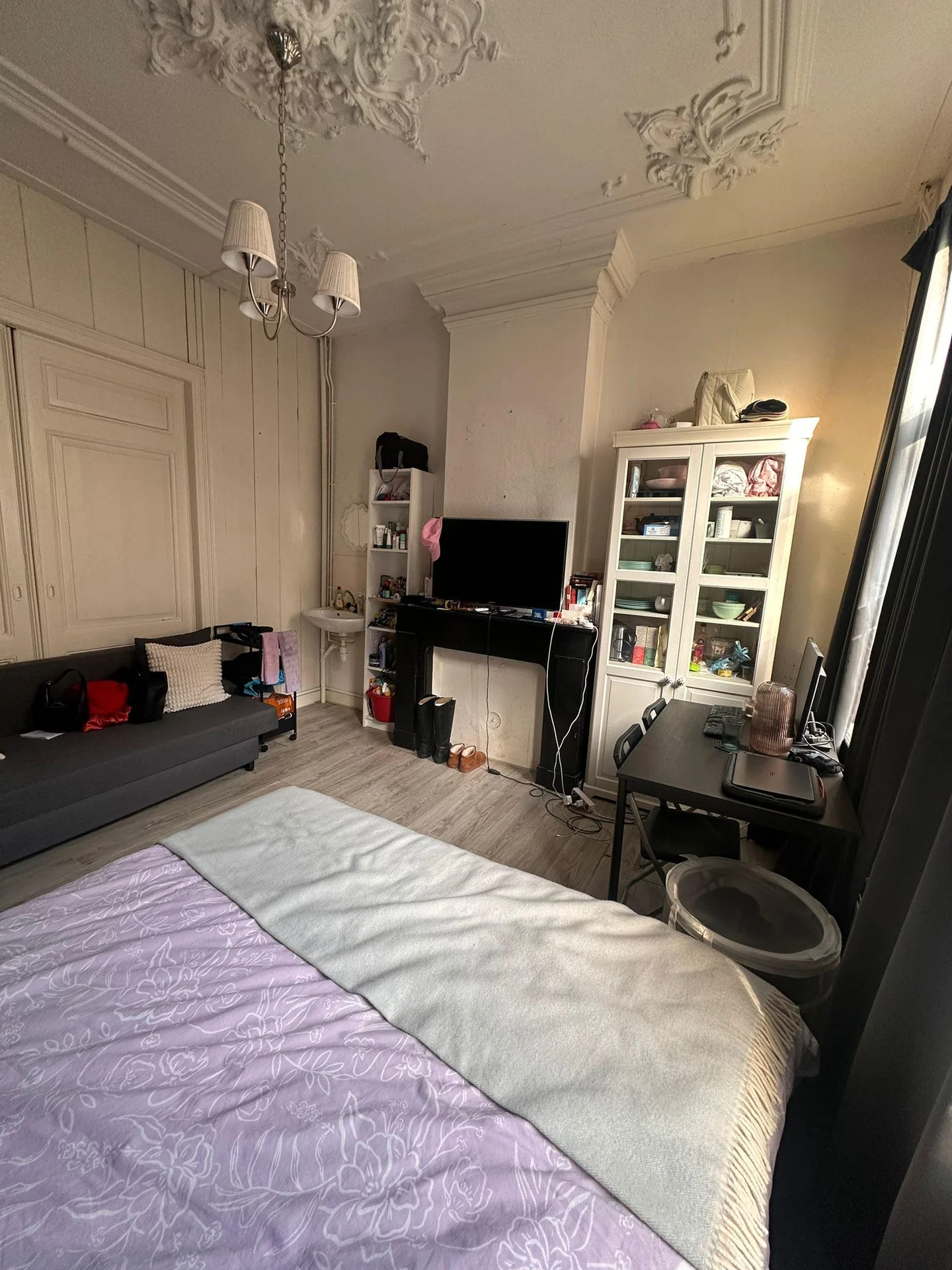 geblurde versie van de foto als achtergrond