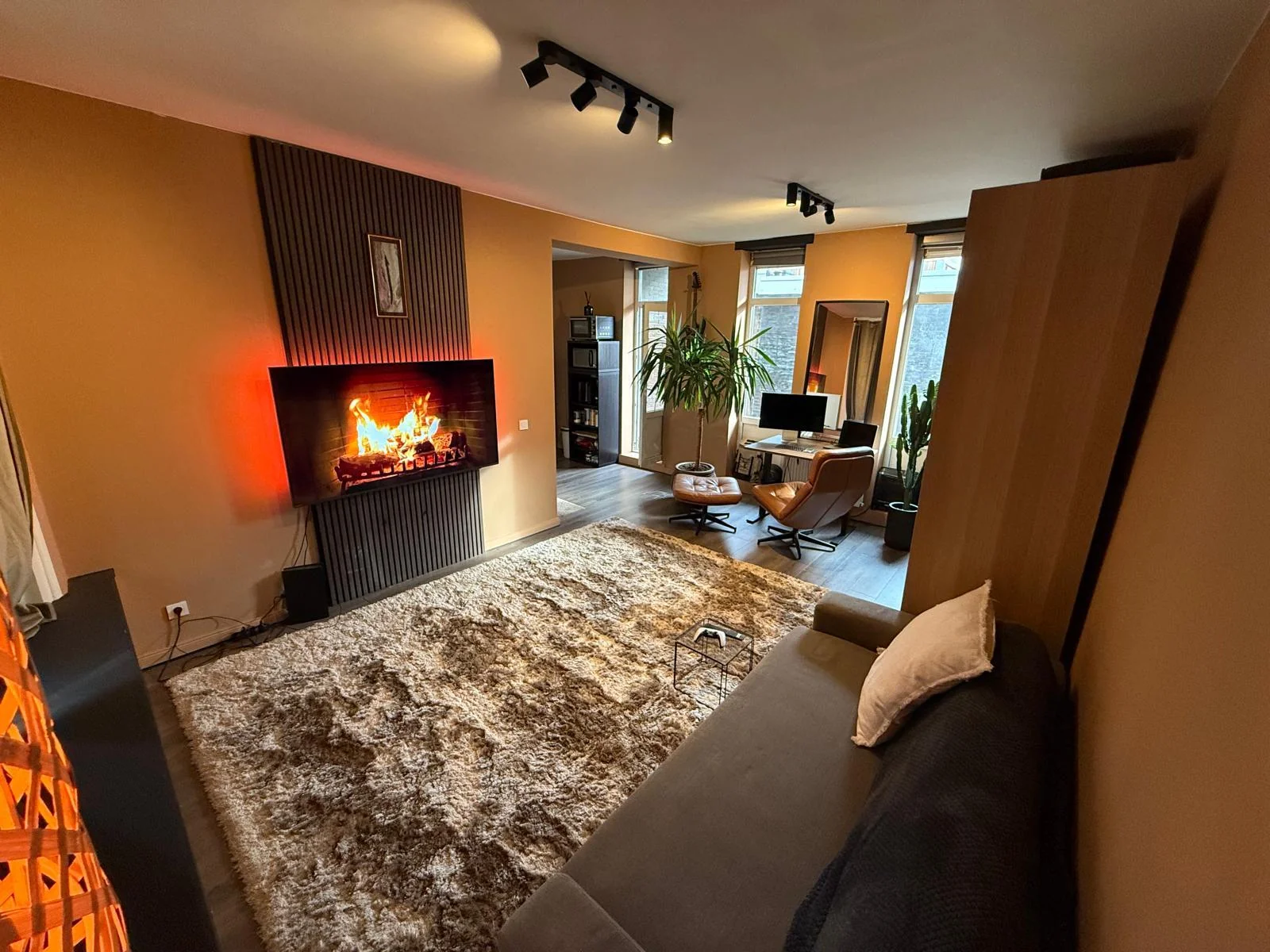 geblurde versie van de foto als achtergrond