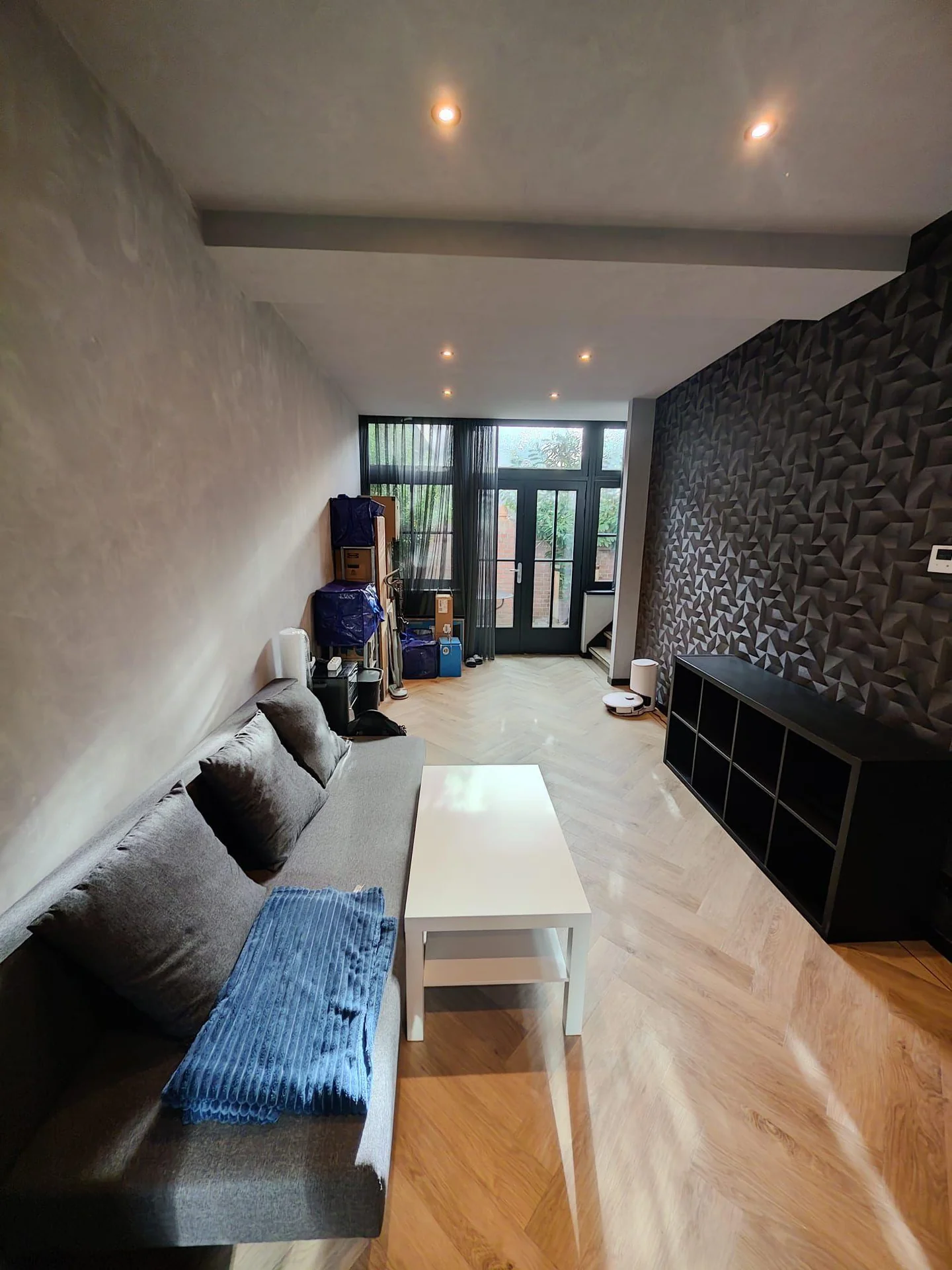 geblurde versie van de foto als achtergrond