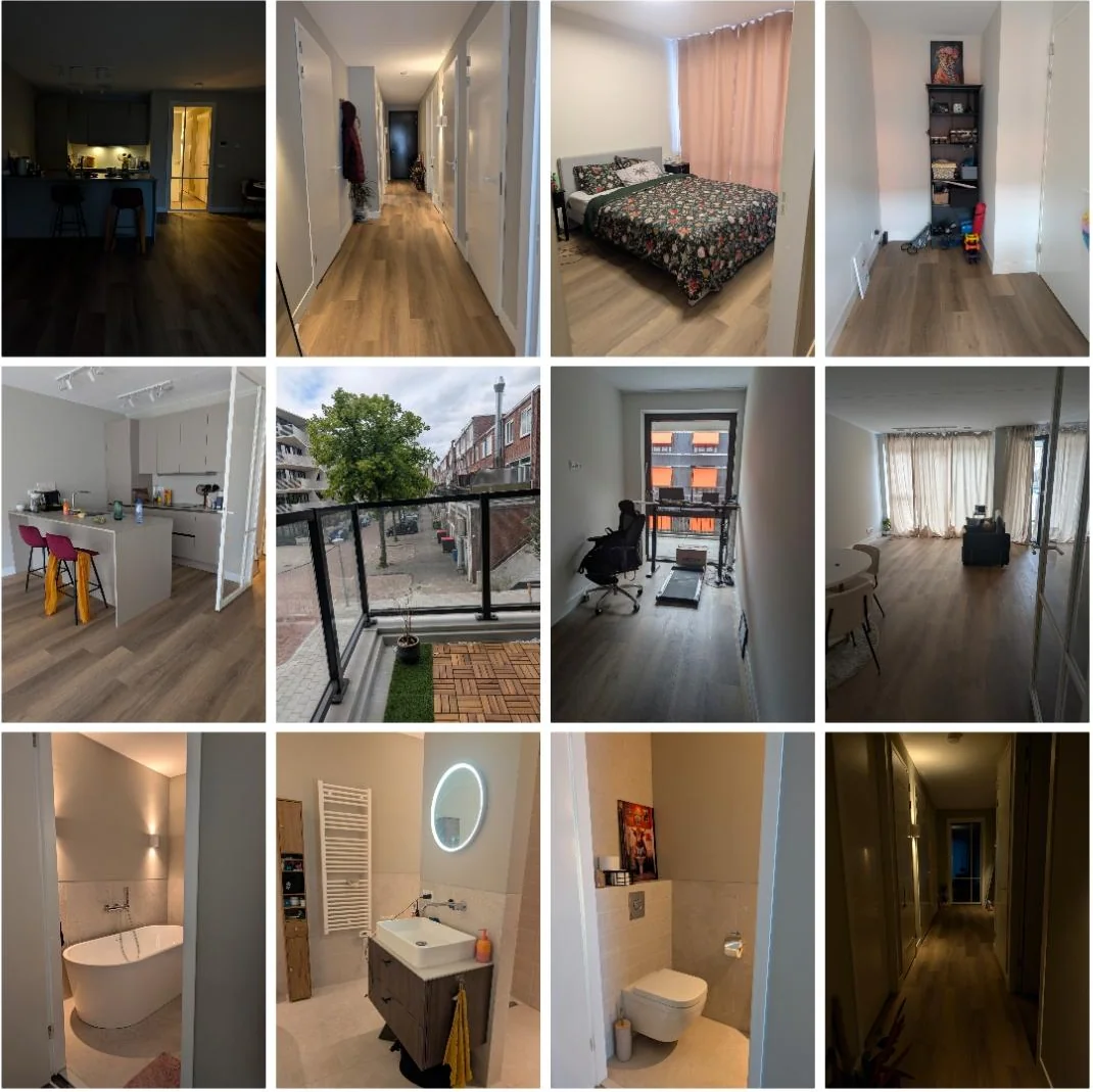 geblurde versie van de foto als achtergrond