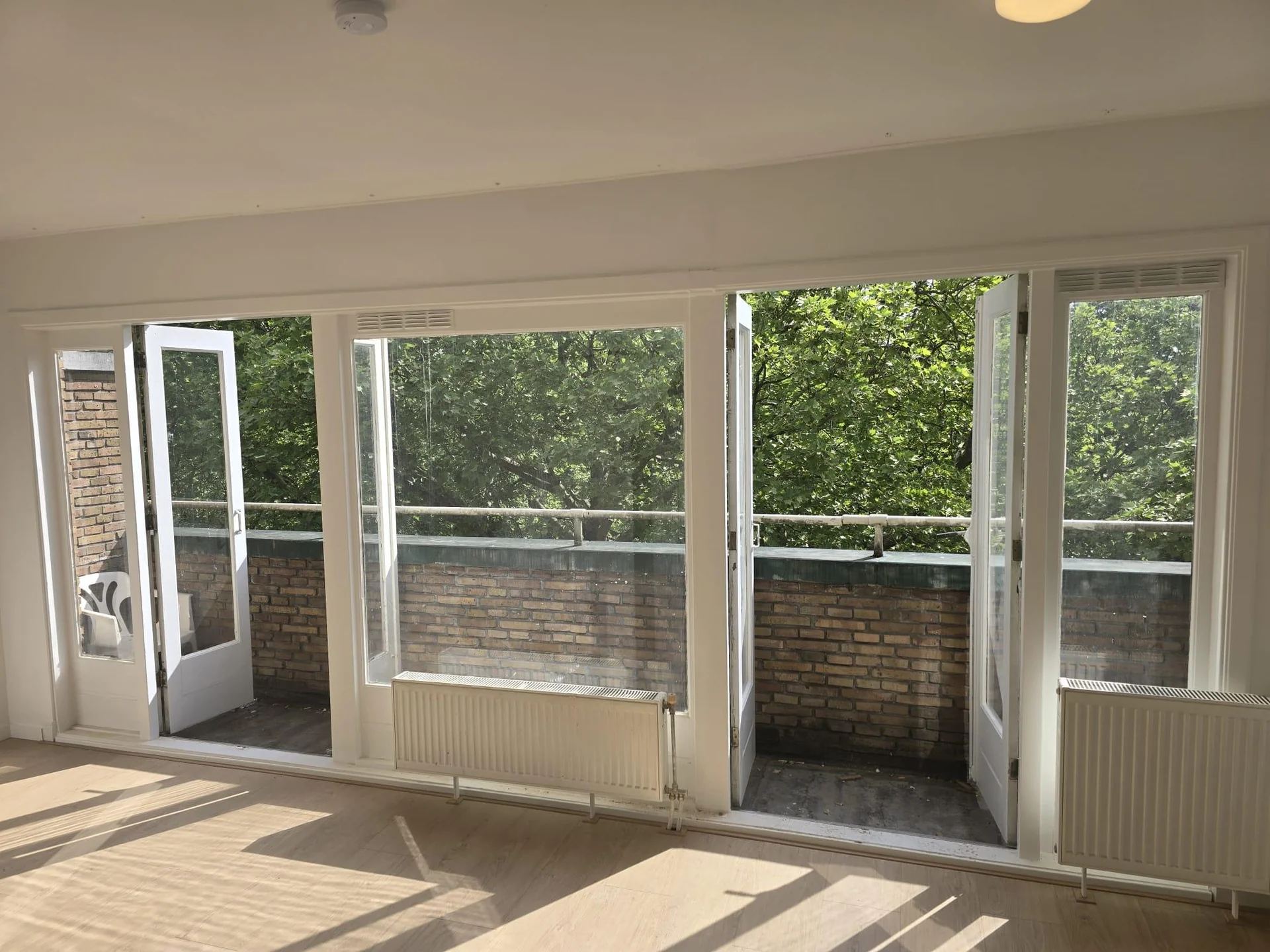 geblurde versie van de foto als achtergrond