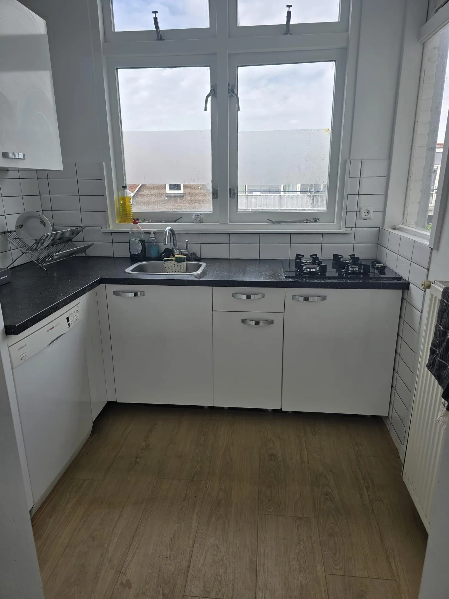 geblurde versie van de foto als achtergrond