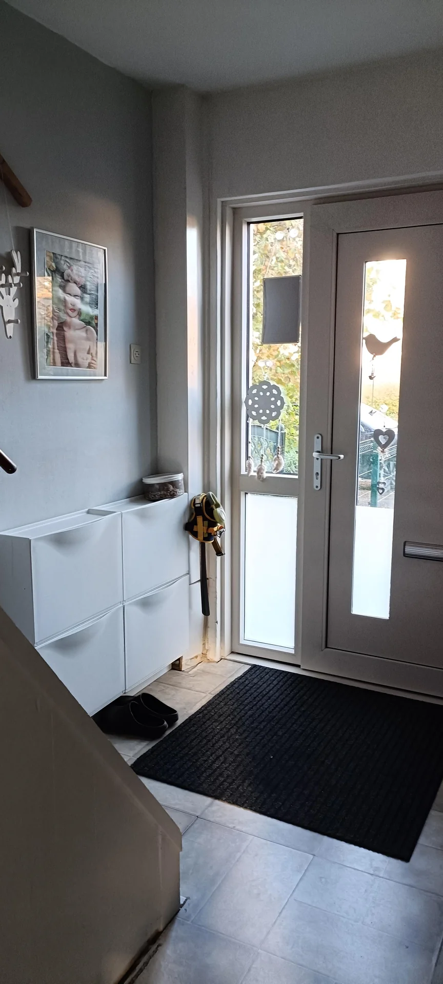 geblurde versie van de foto als achtergrond