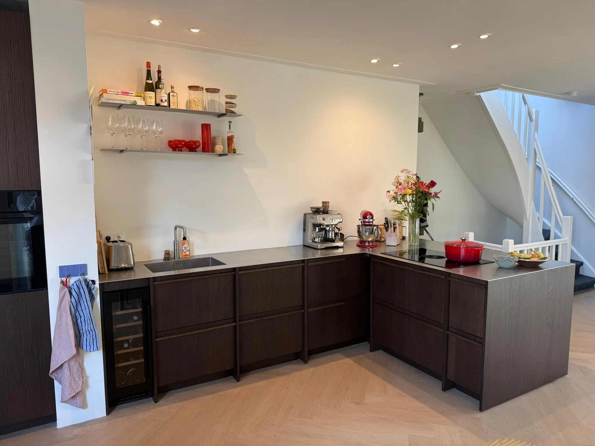 geblurde versie van de foto als achtergrond