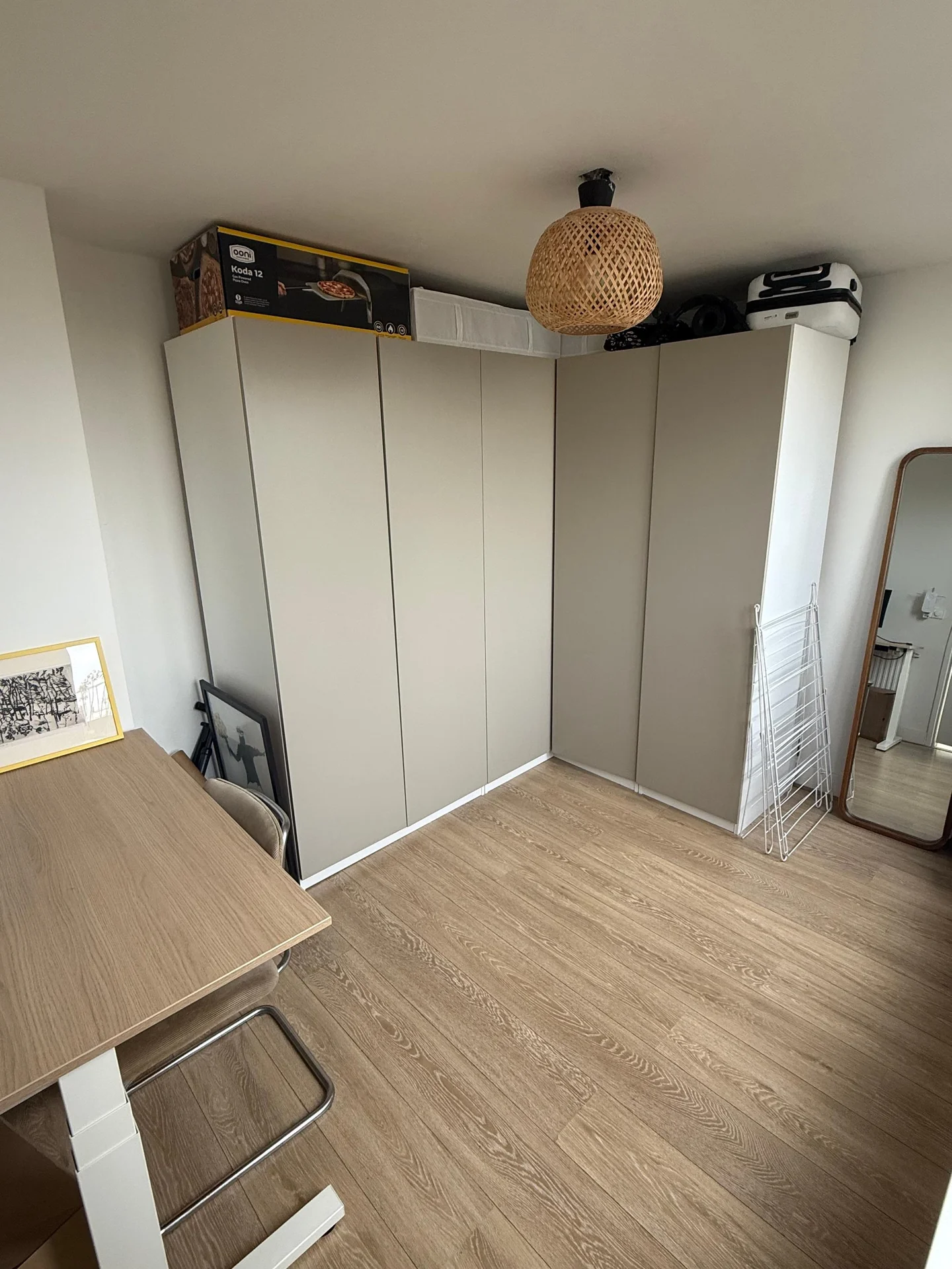 geblurde versie van de foto als achtergrond