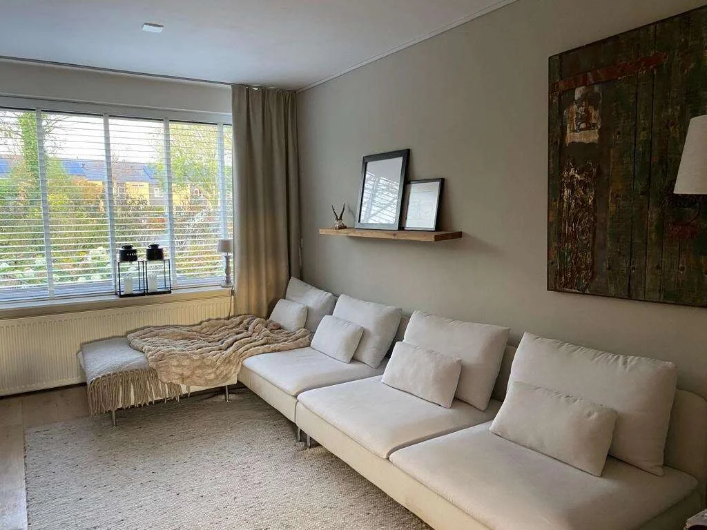 geblurde versie van de foto als achtergrond