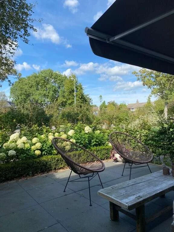 geblurde versie van de foto als achtergrond