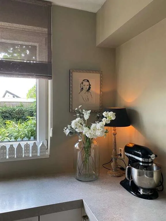 geblurde versie van de foto als achtergrond