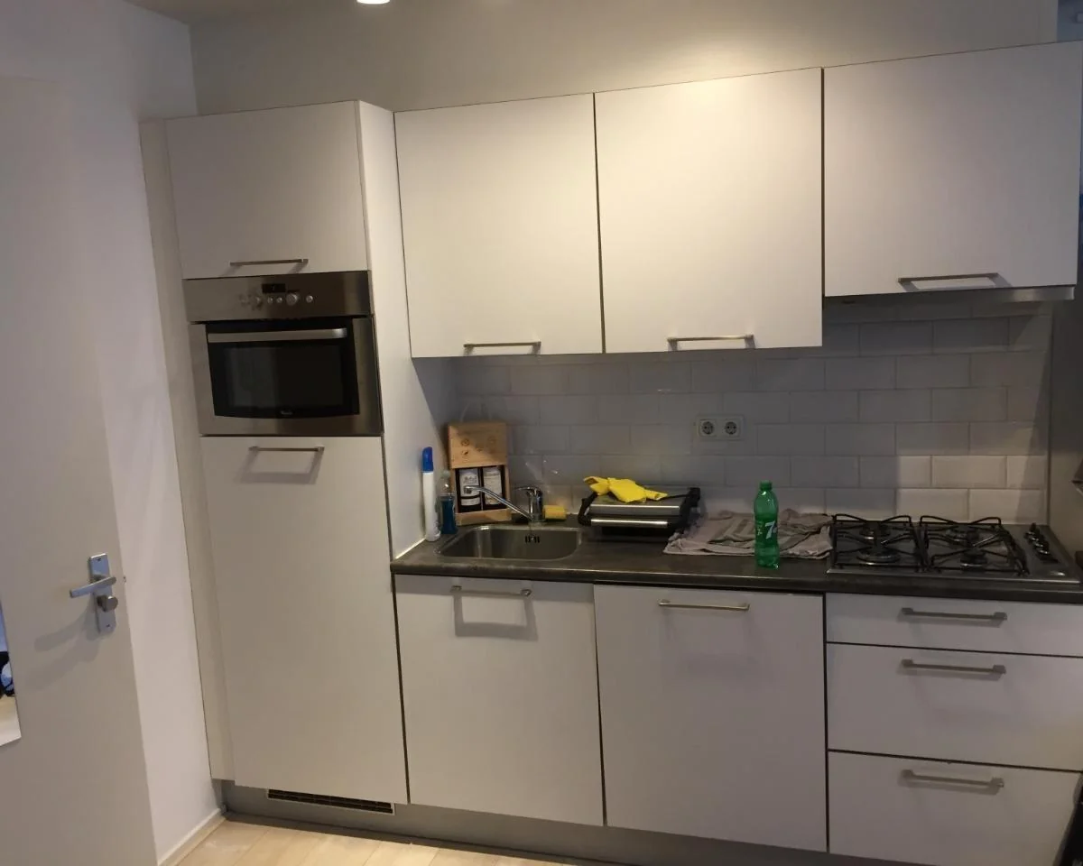 geblurde versie van de foto als achtergrond