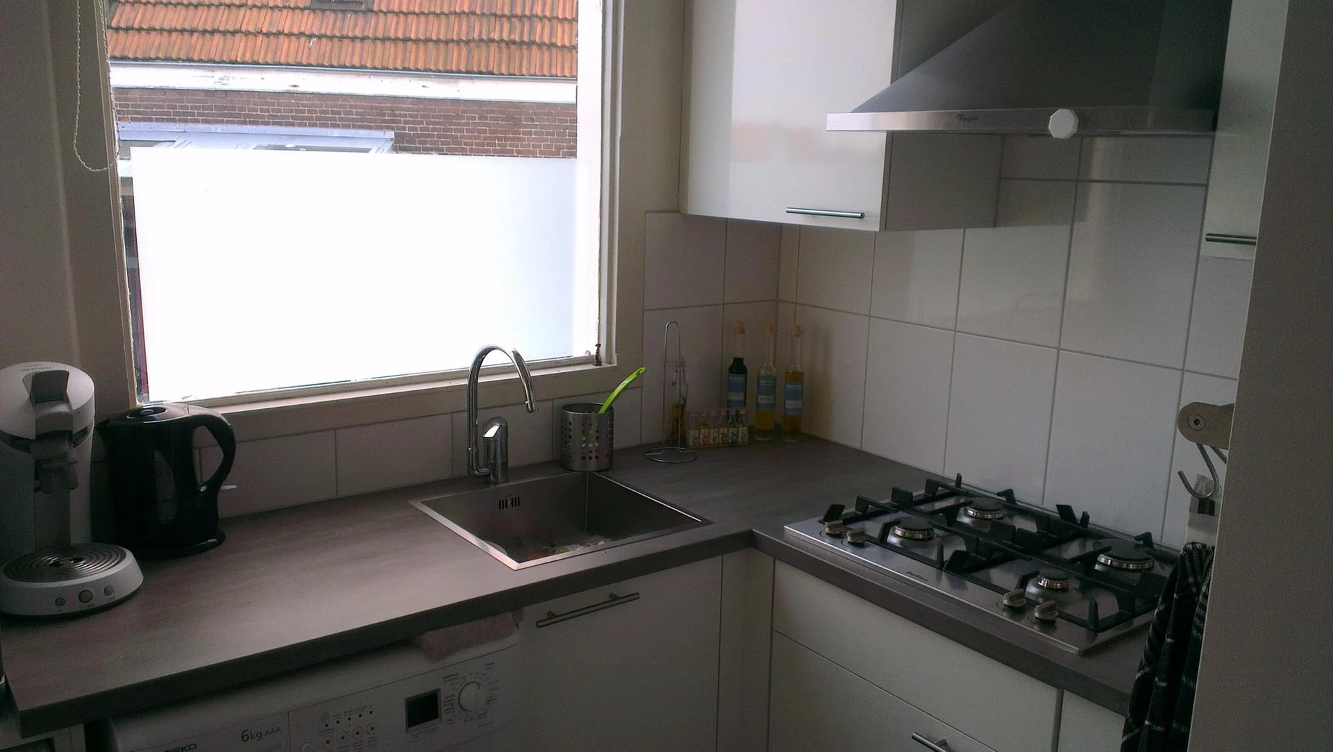 geblurde versie van de foto als achtergrond