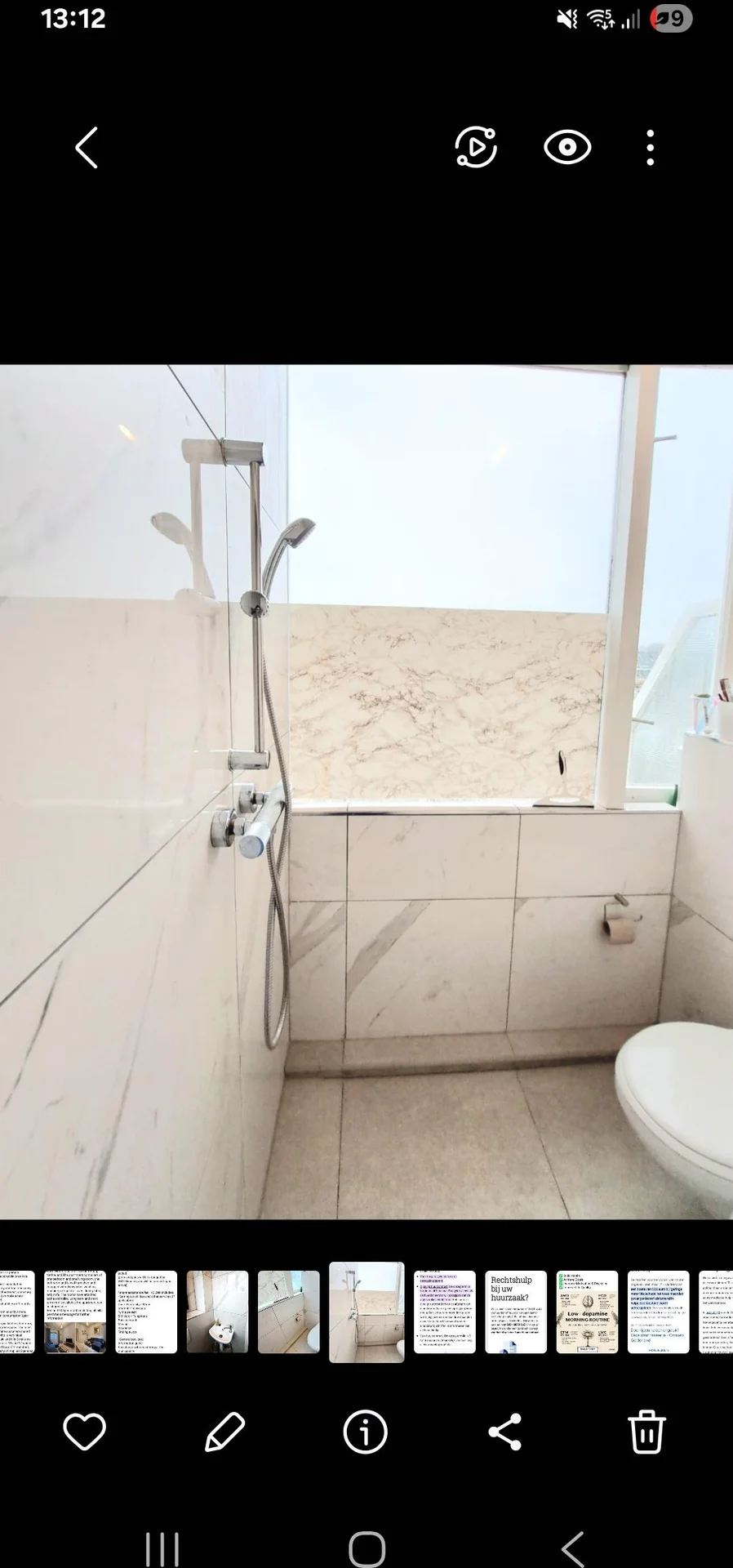 geblurde versie van de foto als achtergrond