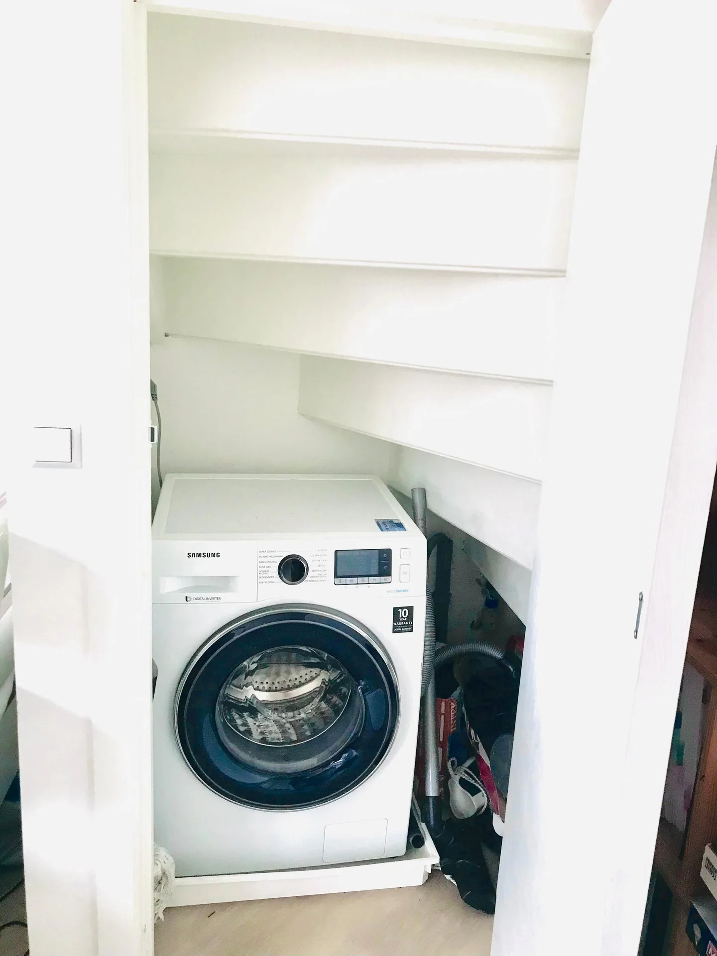 geblurde versie van de foto als achtergrond