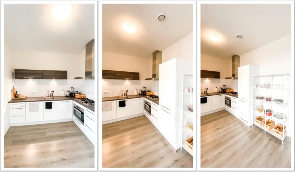 geblurde versie van de foto als achtergrond