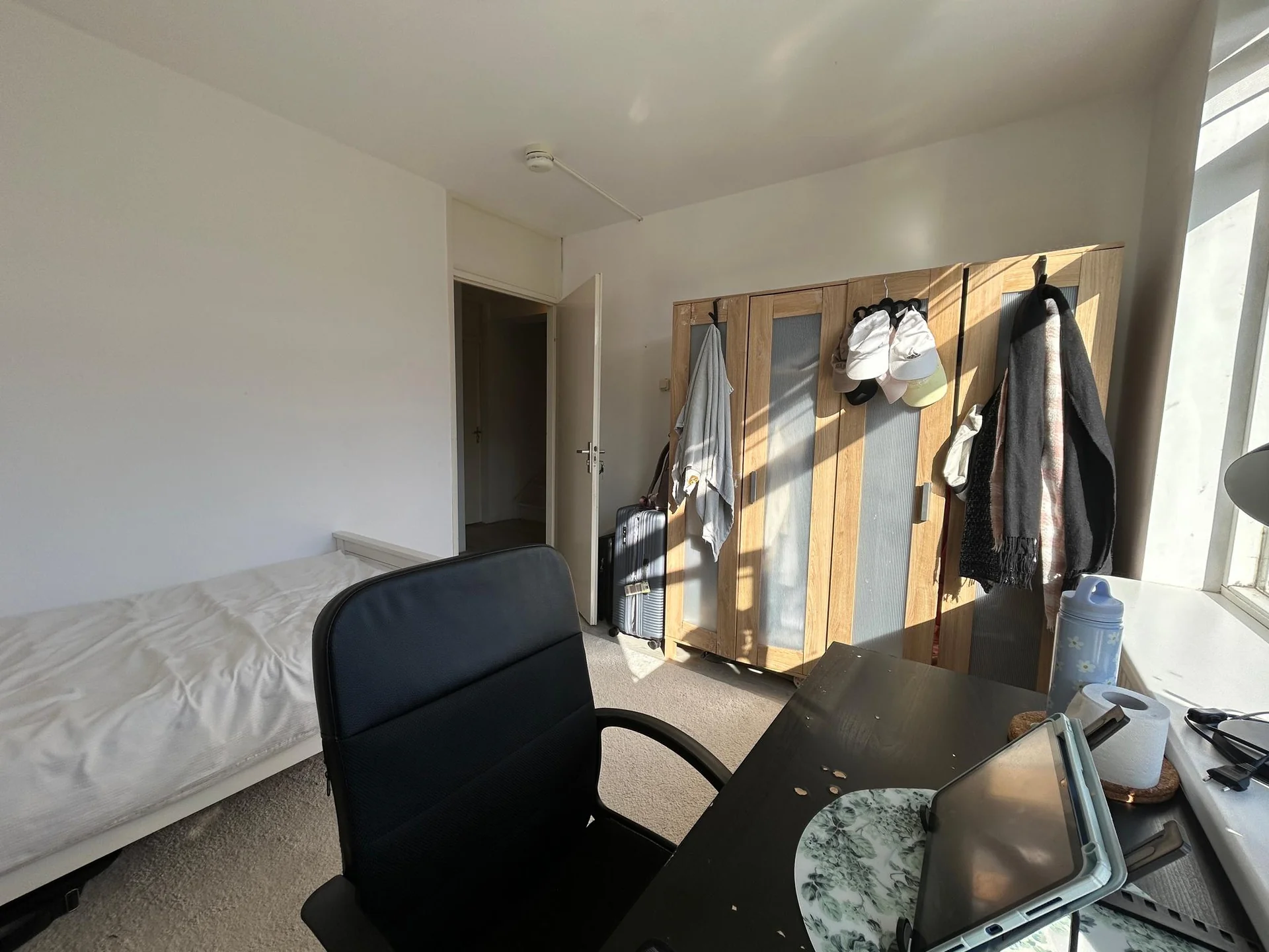 geblurde versie van de foto als achtergrond