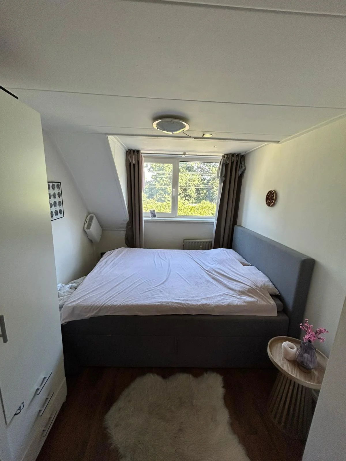 geblurde versie van de foto als achtergrond