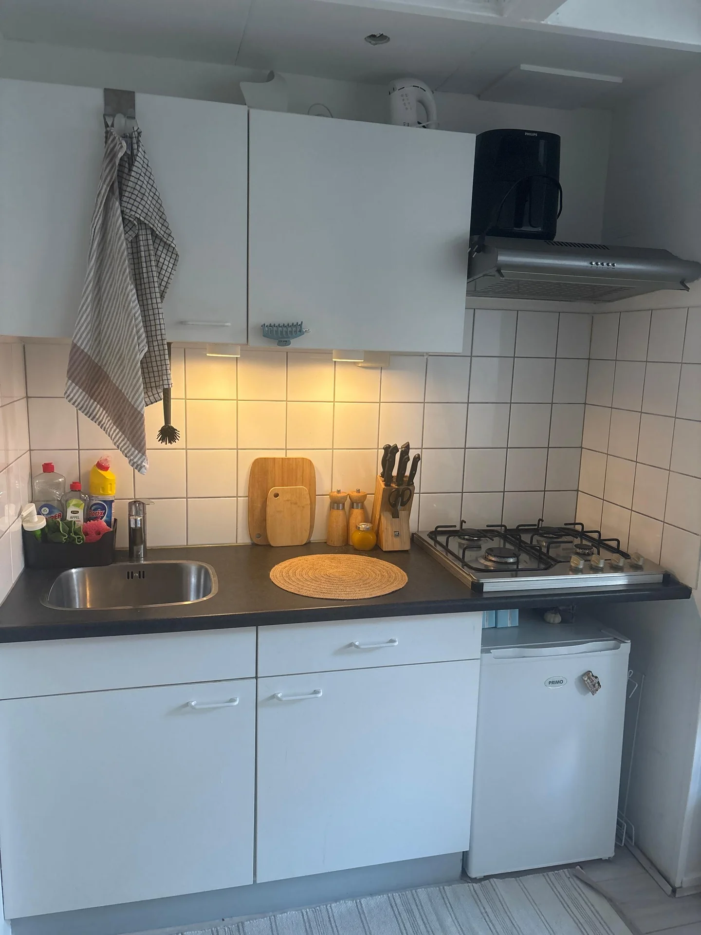 geblurde versie van de foto als achtergrond