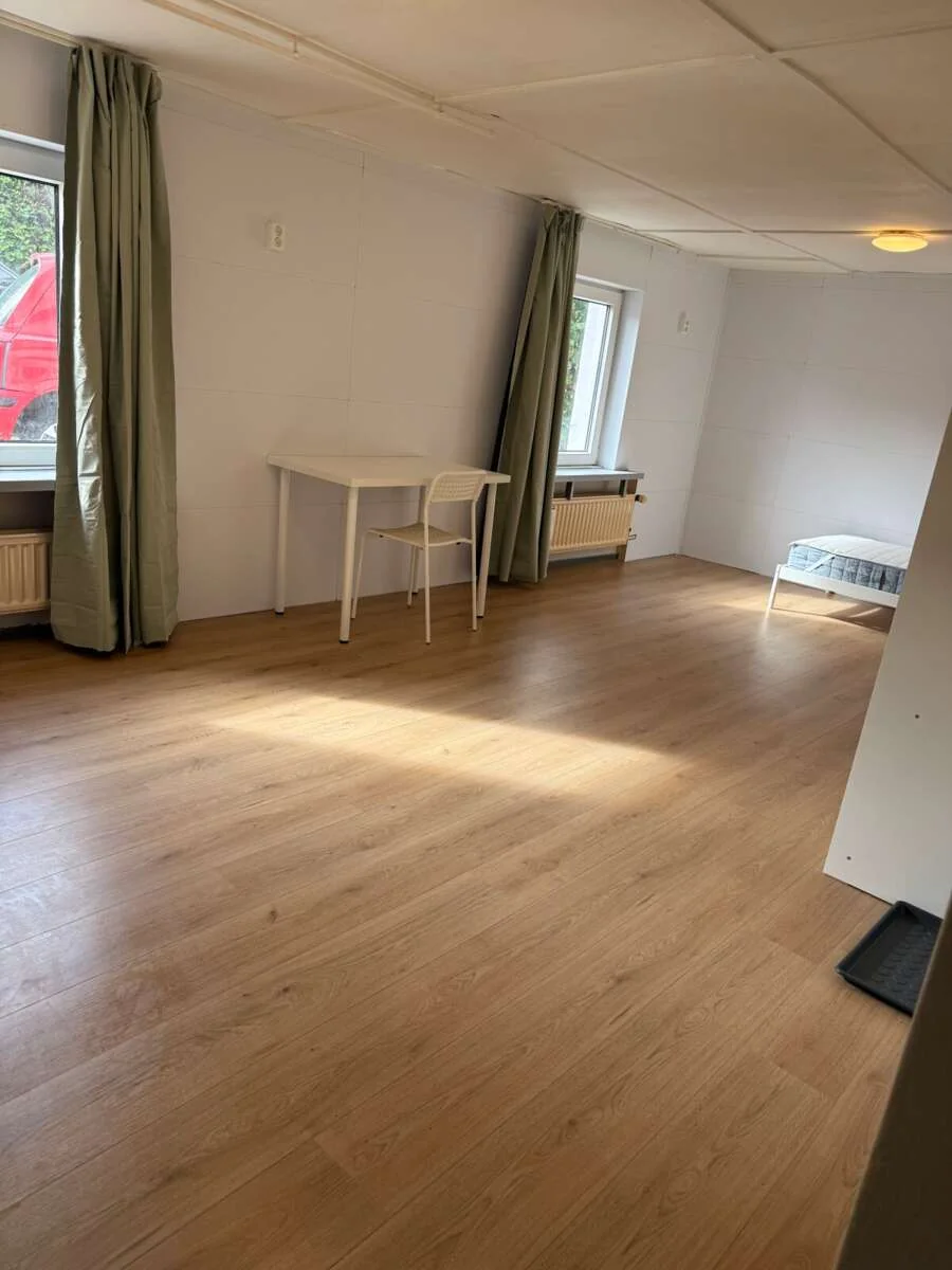 geblurde versie van de foto als achtergrond