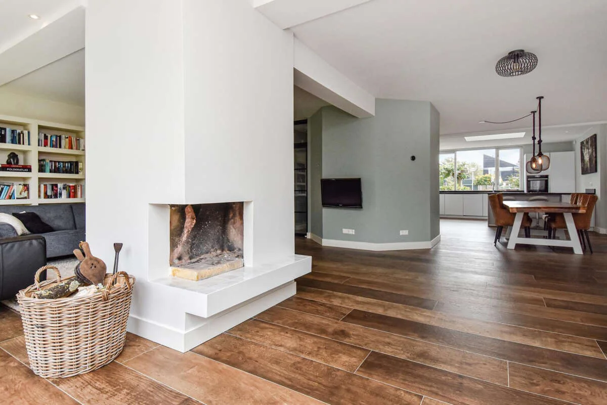 geblurde versie van de foto als achtergrond