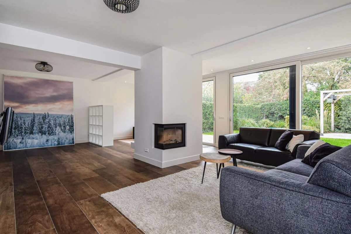 geblurde versie van de foto als achtergrond