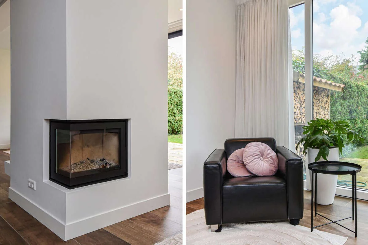 geblurde versie van de foto als achtergrond