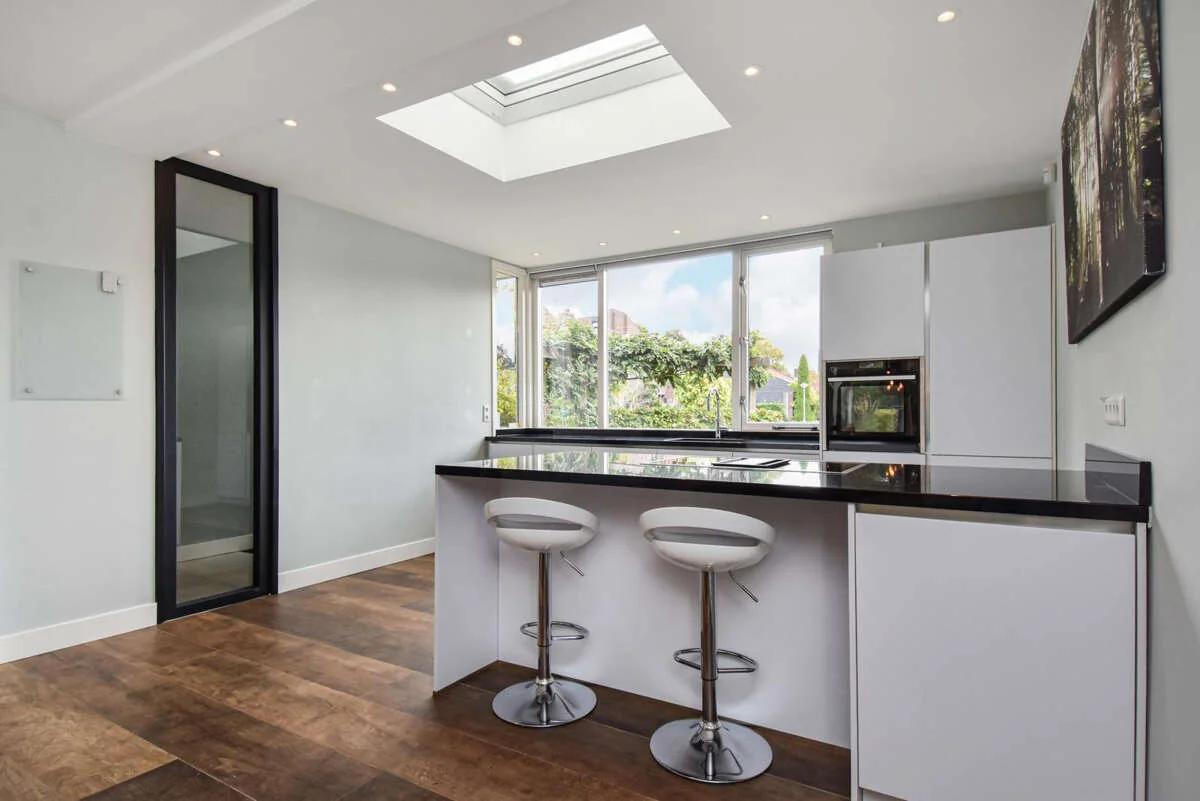 geblurde versie van de foto als achtergrond