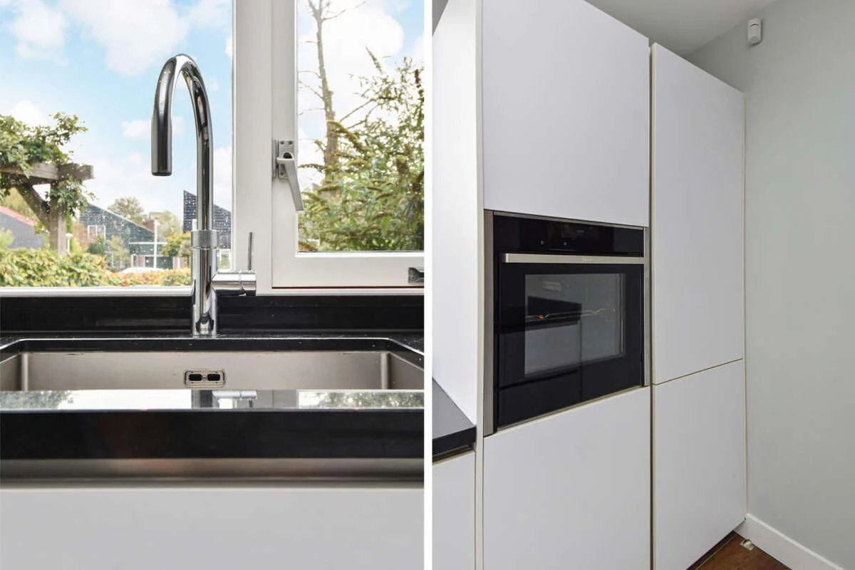 geblurde versie van de foto als achtergrond