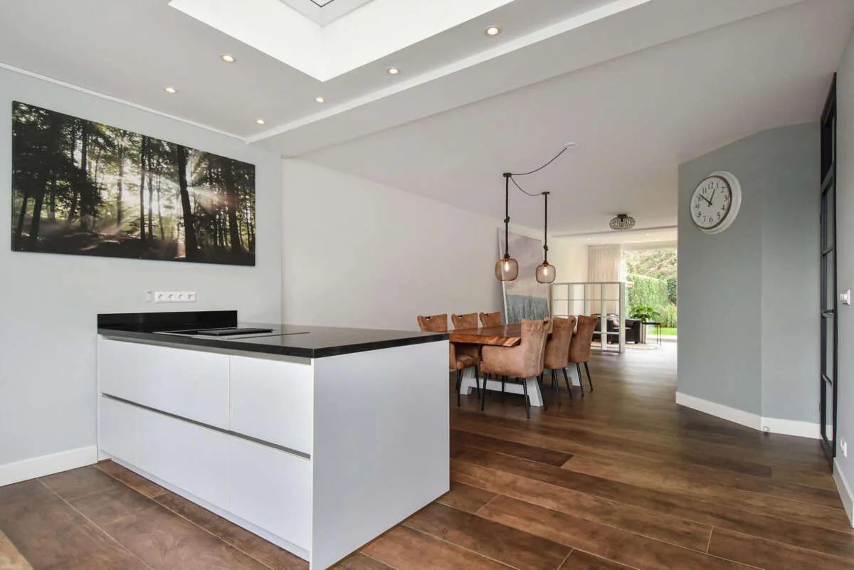 geblurde versie van de foto als achtergrond