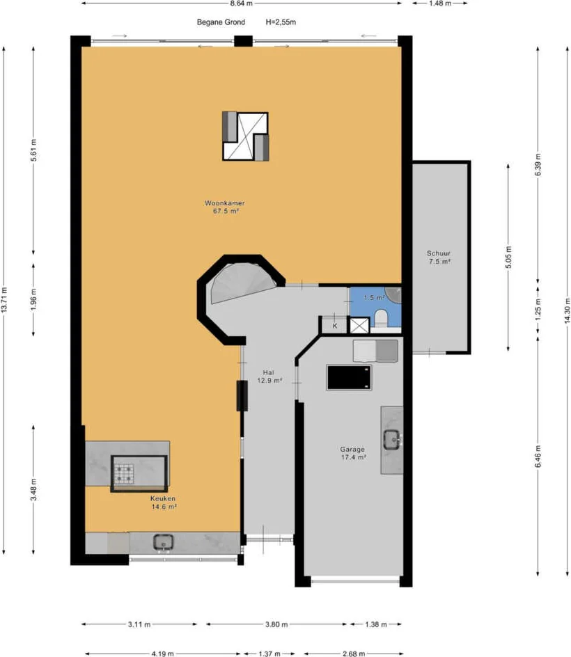 geblurde versie van de foto als achtergrond