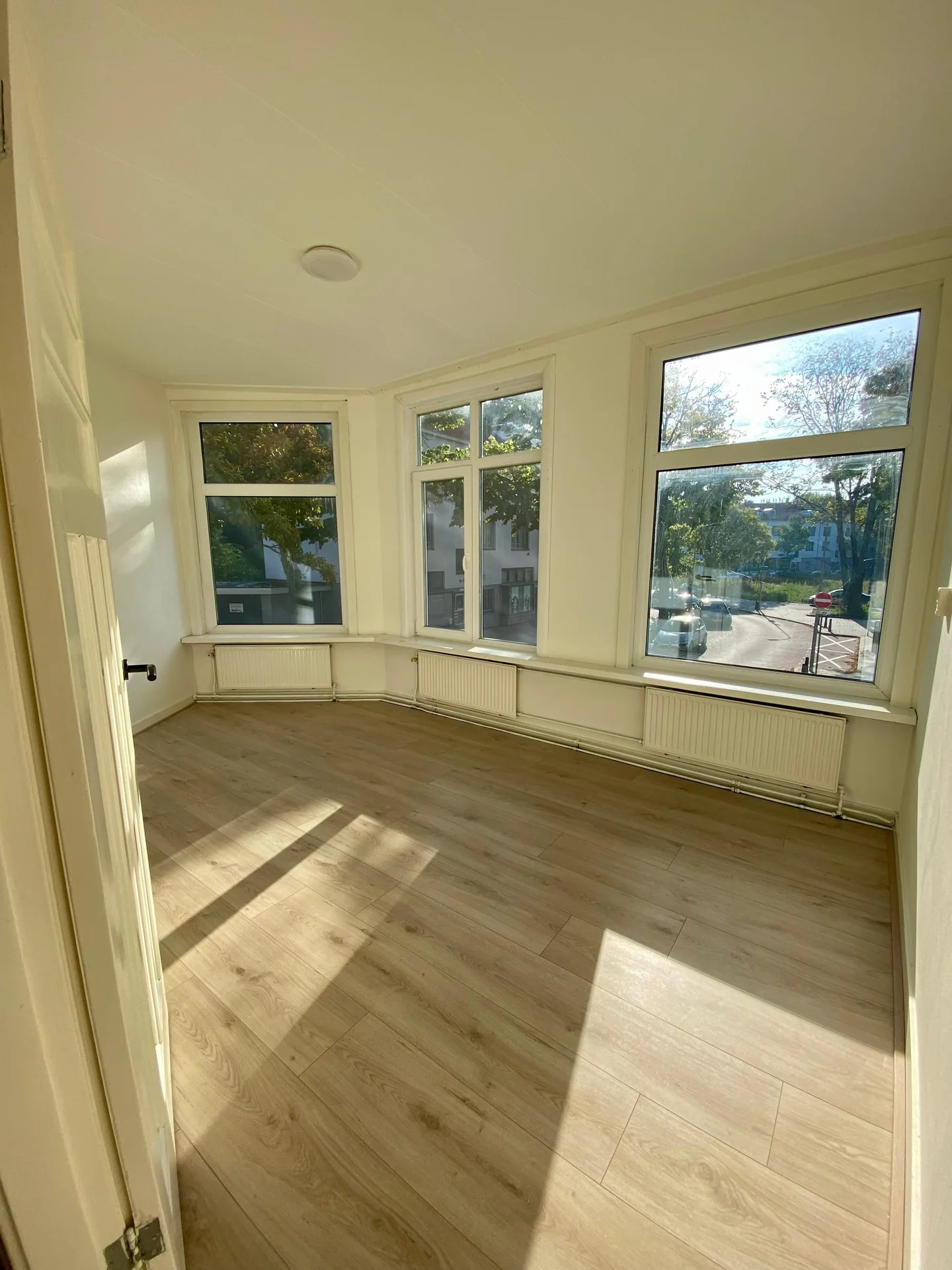 geblurde versie van de foto als achtergrond