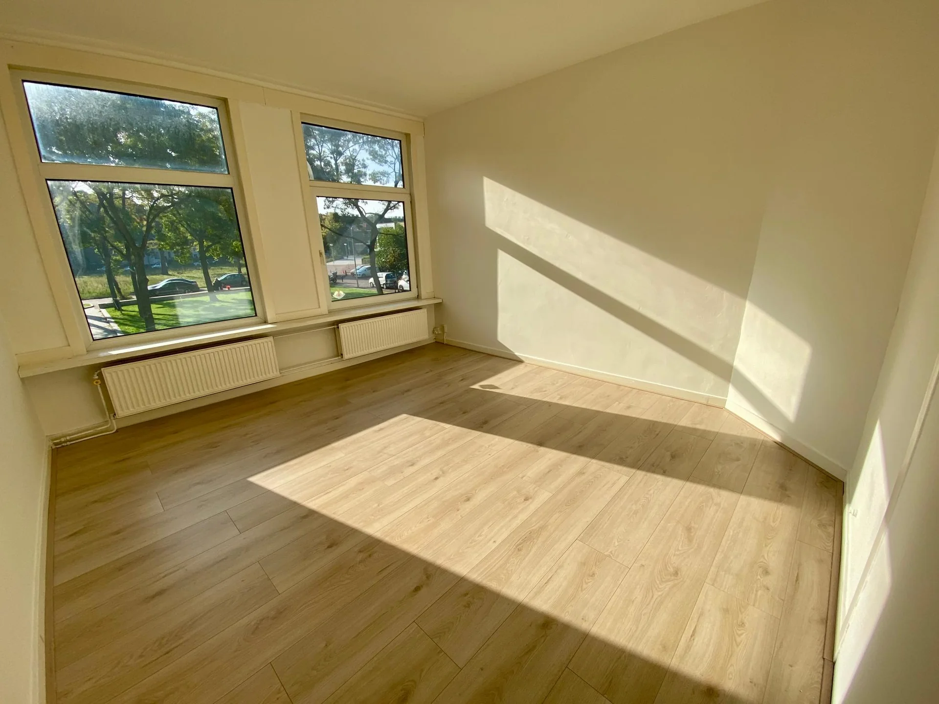 geblurde versie van de foto als achtergrond