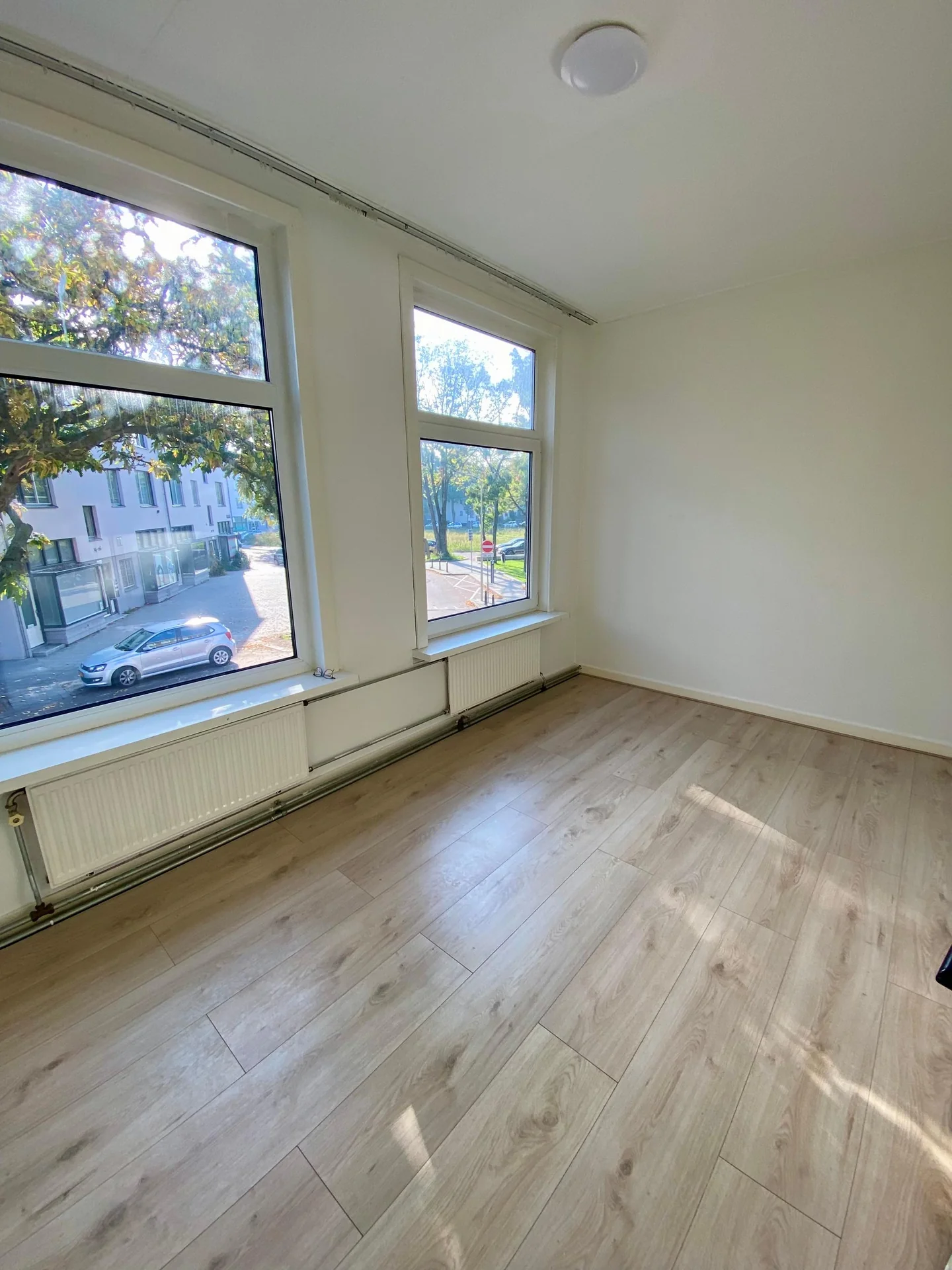 geblurde versie van de foto als achtergrond