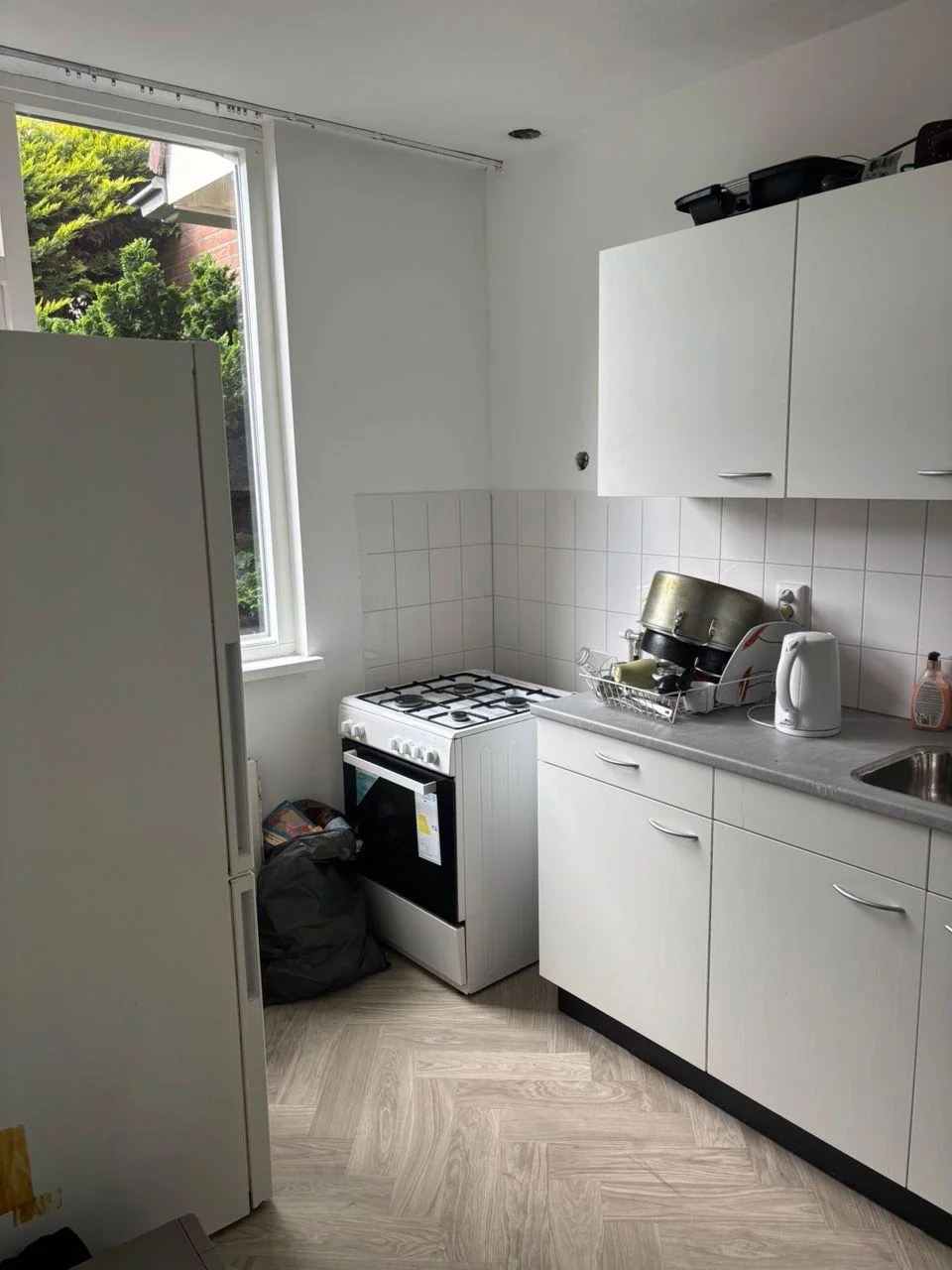 geblurde versie van de foto als achtergrond