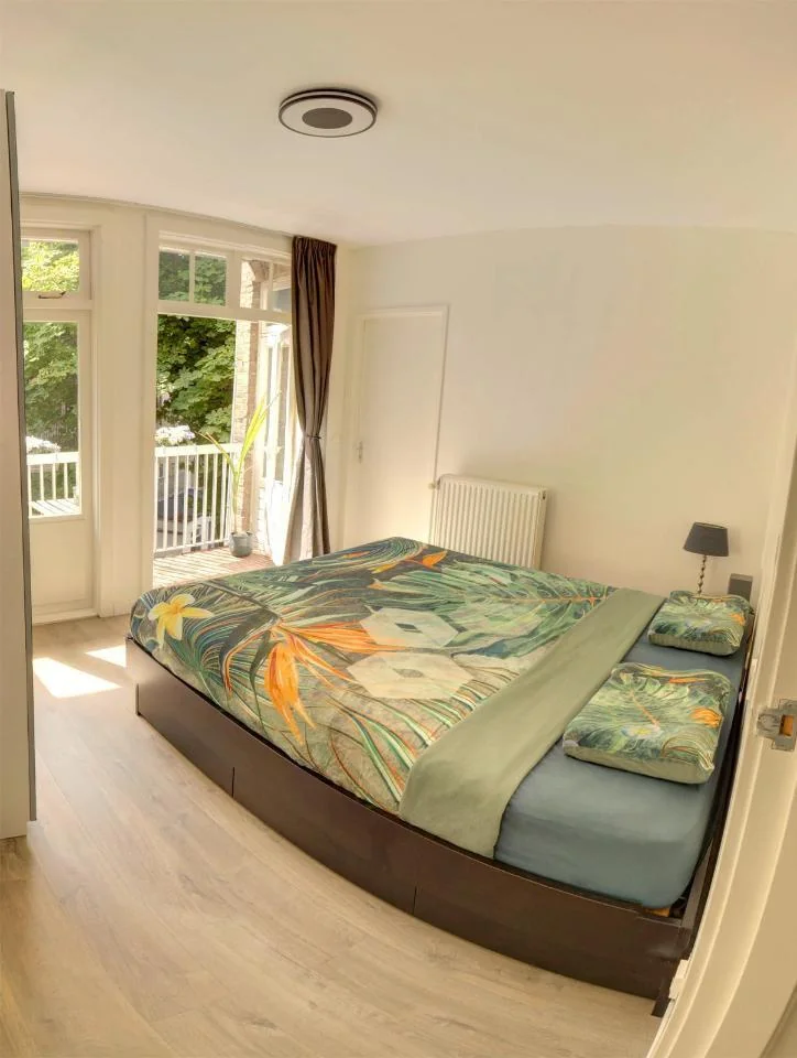 geblurde versie van de foto als achtergrond