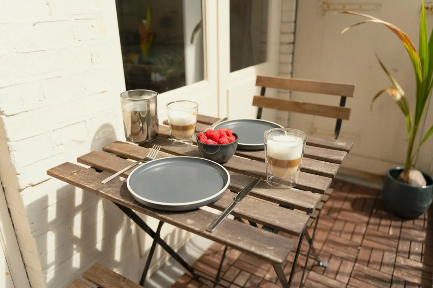 geblurde versie van de foto als achtergrond