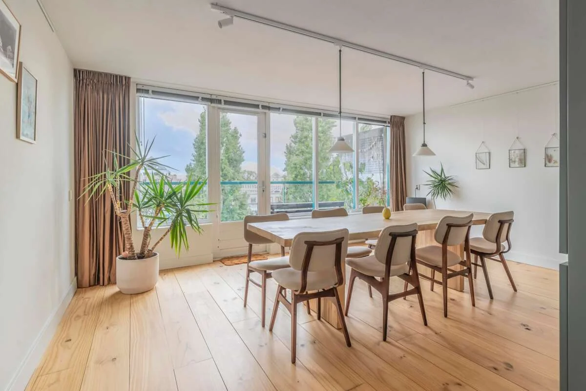 geblurde versie van de foto als achtergrond