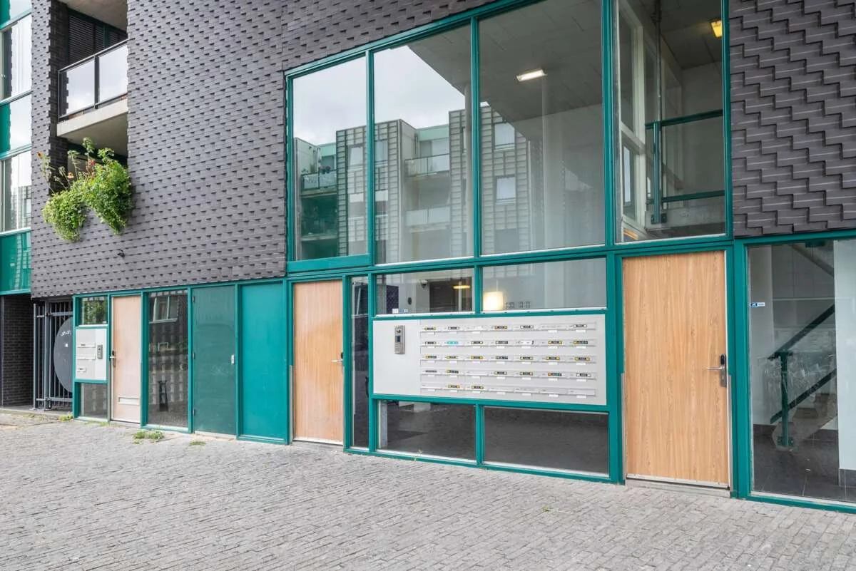 geblurde versie van de foto als achtergrond