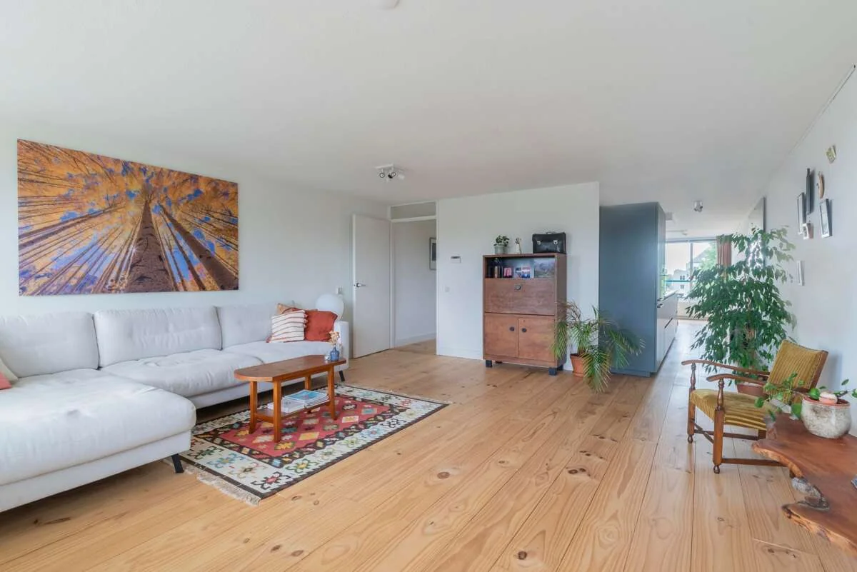 geblurde versie van de foto als achtergrond