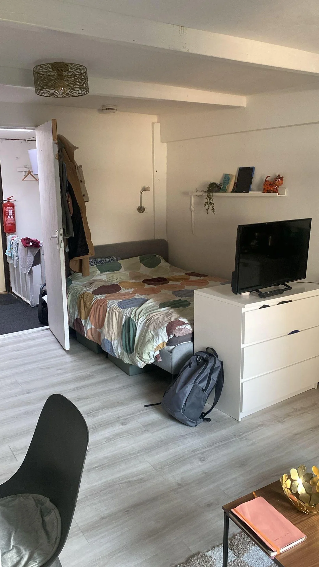 geblurde versie van de foto als achtergrond