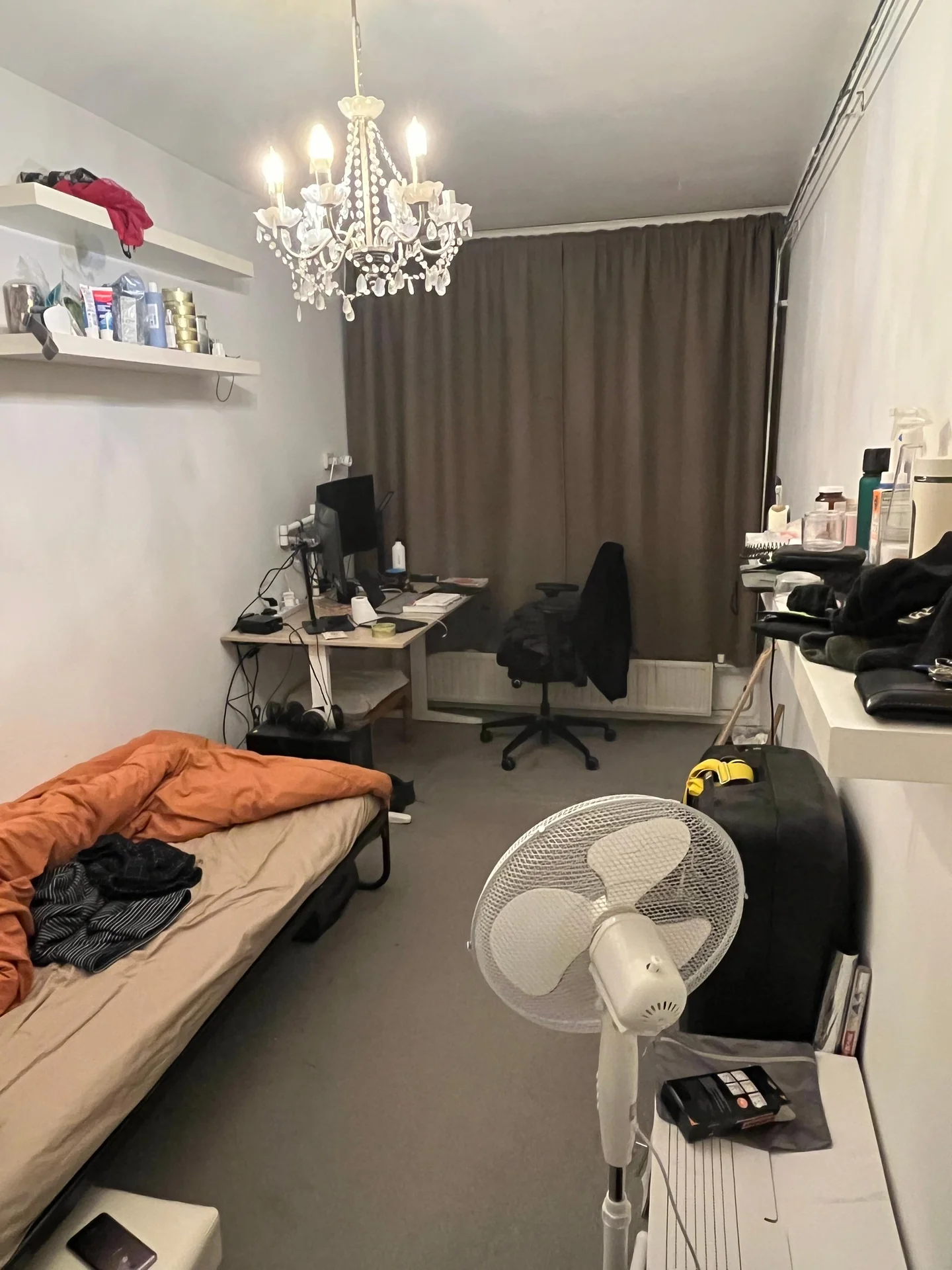 geblurde versie van de foto als achtergrond