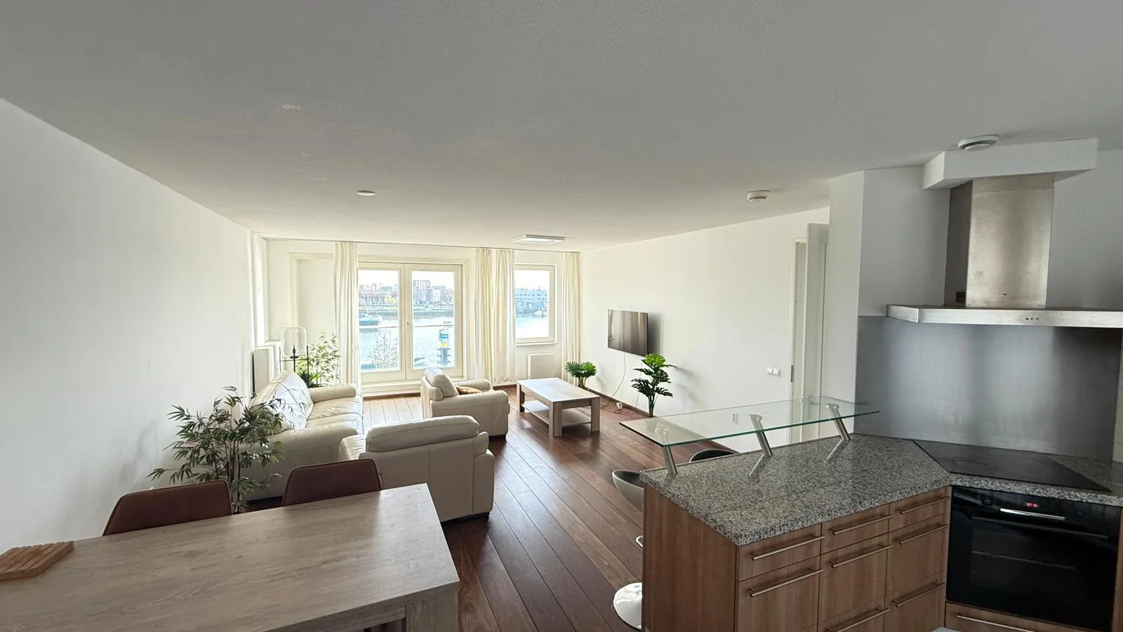 geblurde versie van de foto als achtergrond