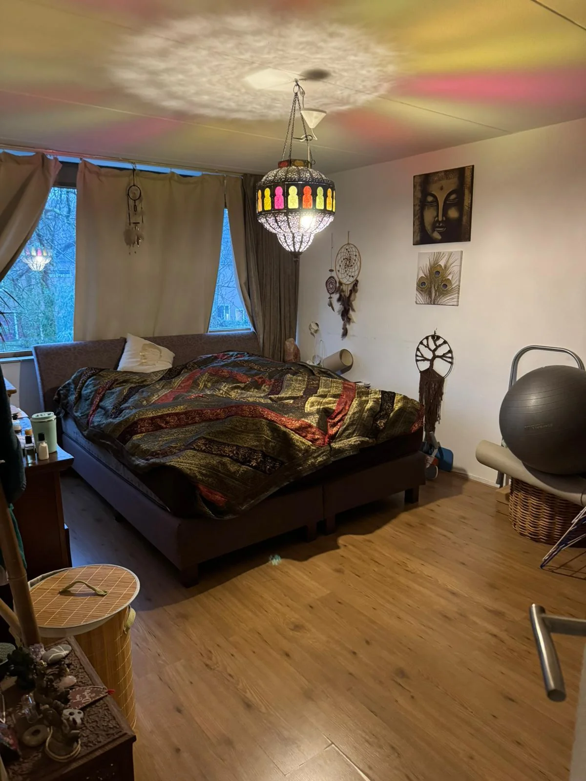 geblurde versie van de foto als achtergrond