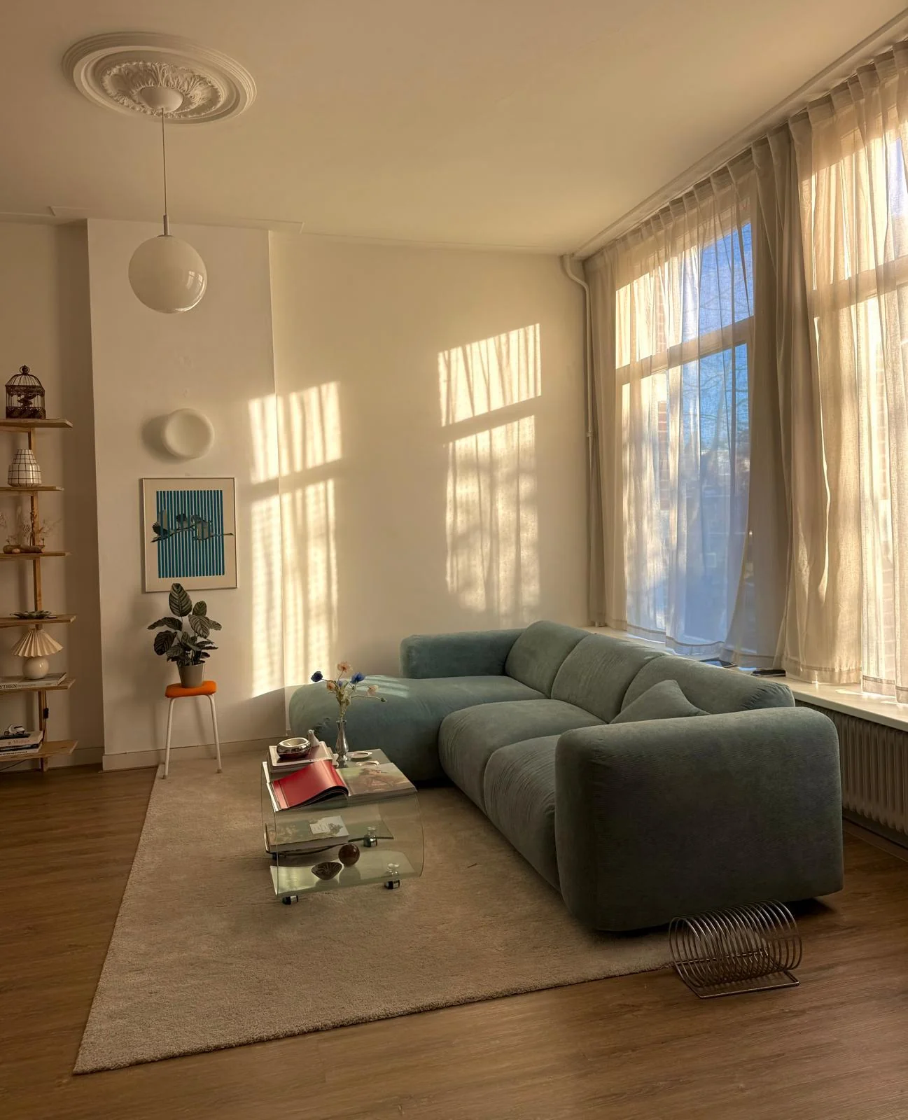 geblurde versie van de foto als achtergrond