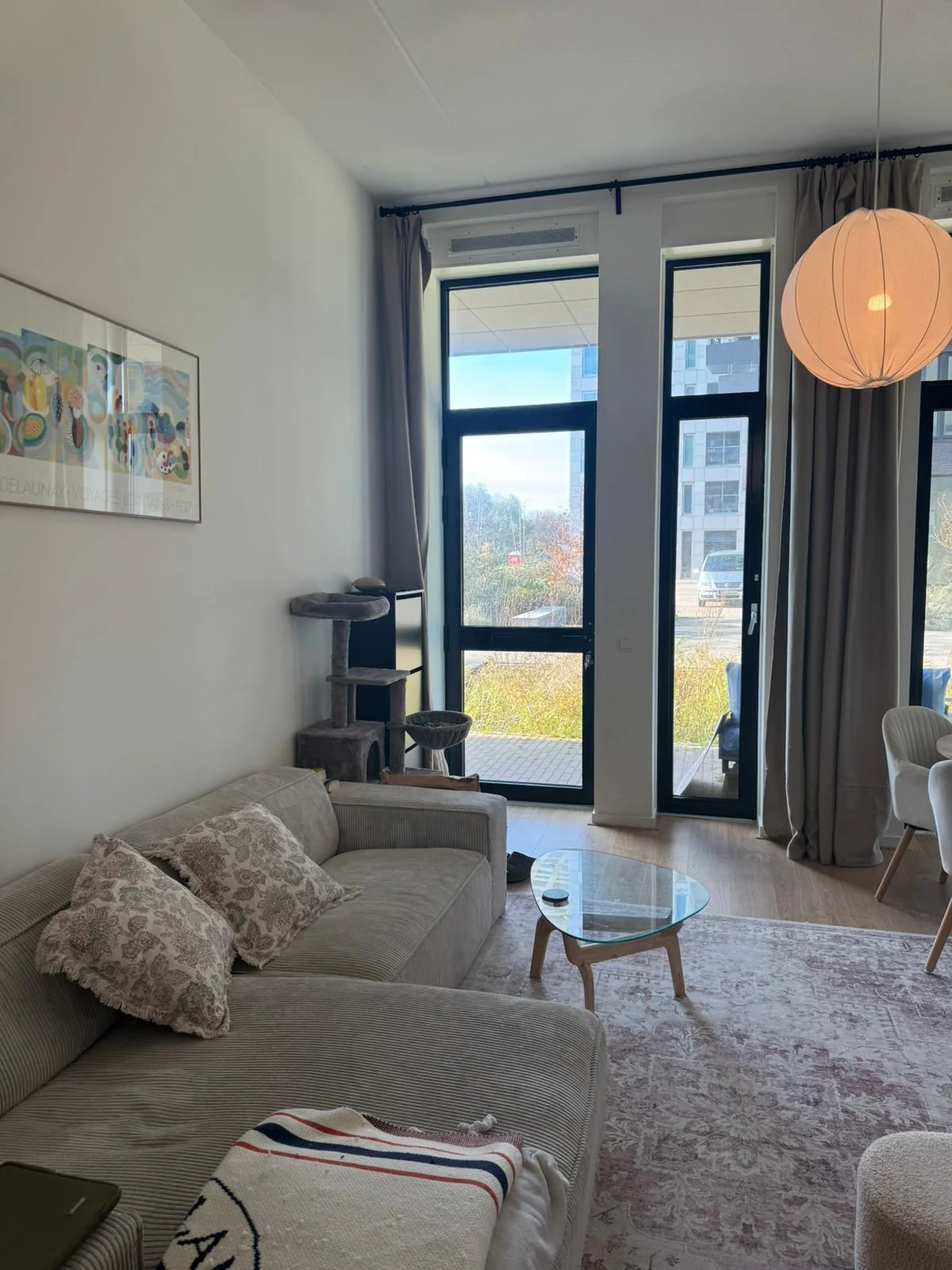 geblurde versie van de foto als achtergrond