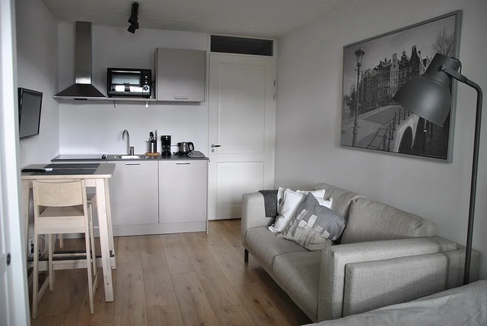 geblurde versie van de foto als achtergrond