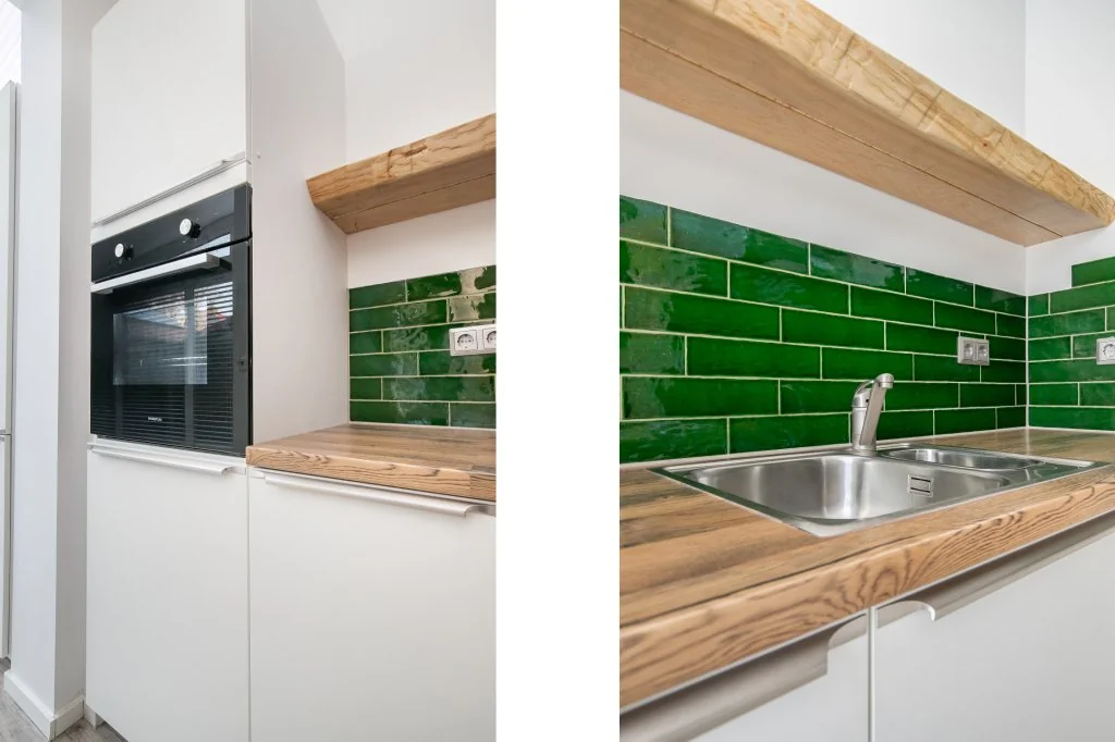 geblurde versie van de foto als achtergrond