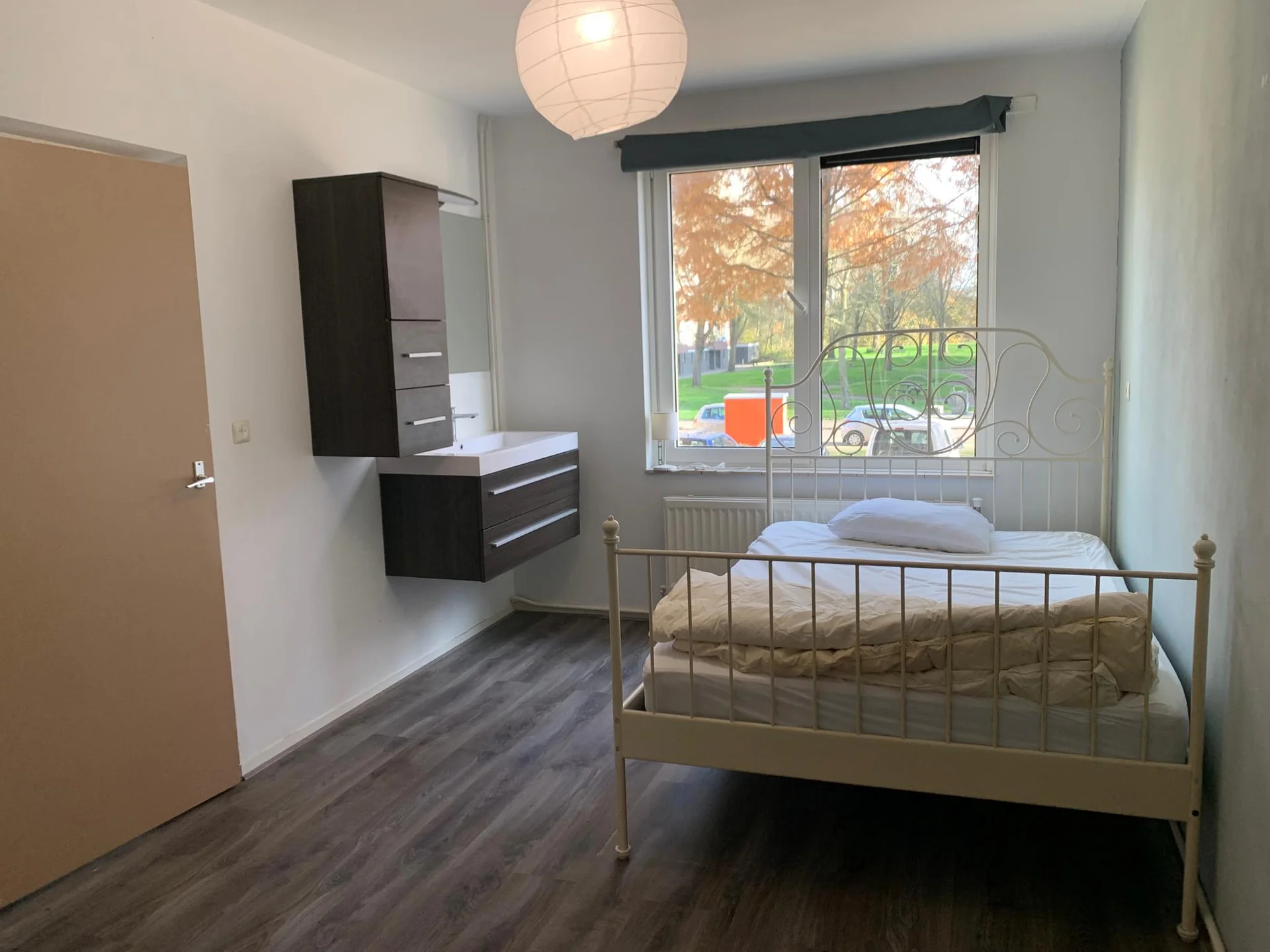 geblurde versie van de foto als achtergrond