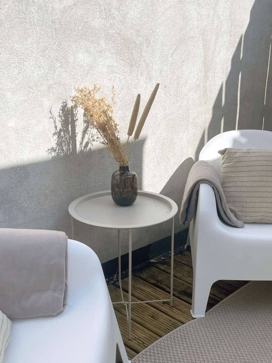 geblurde versie van de foto als achtergrond