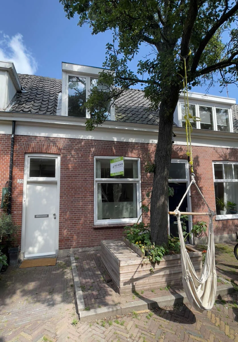 geblurde versie van de foto als achtergrond