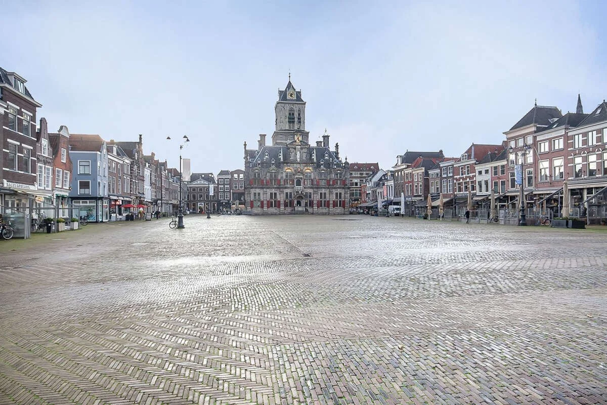 geblurde versie van de foto als achtergrond