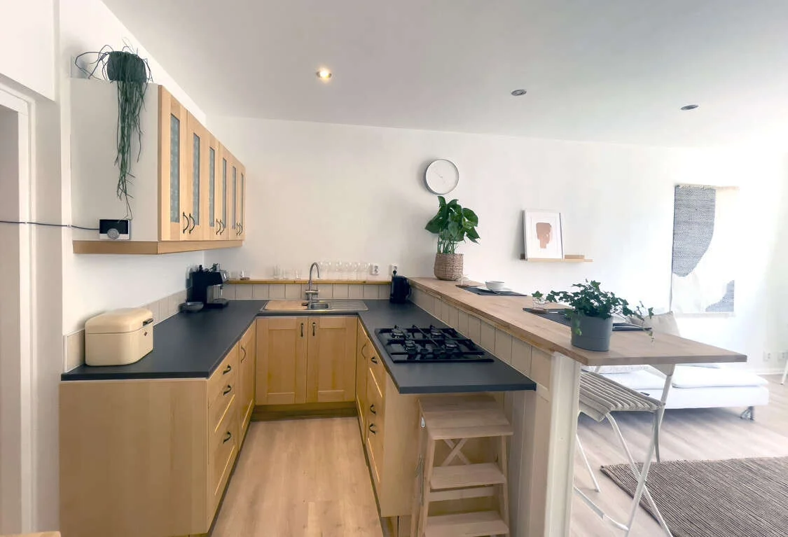 geblurde versie van de foto als achtergrond